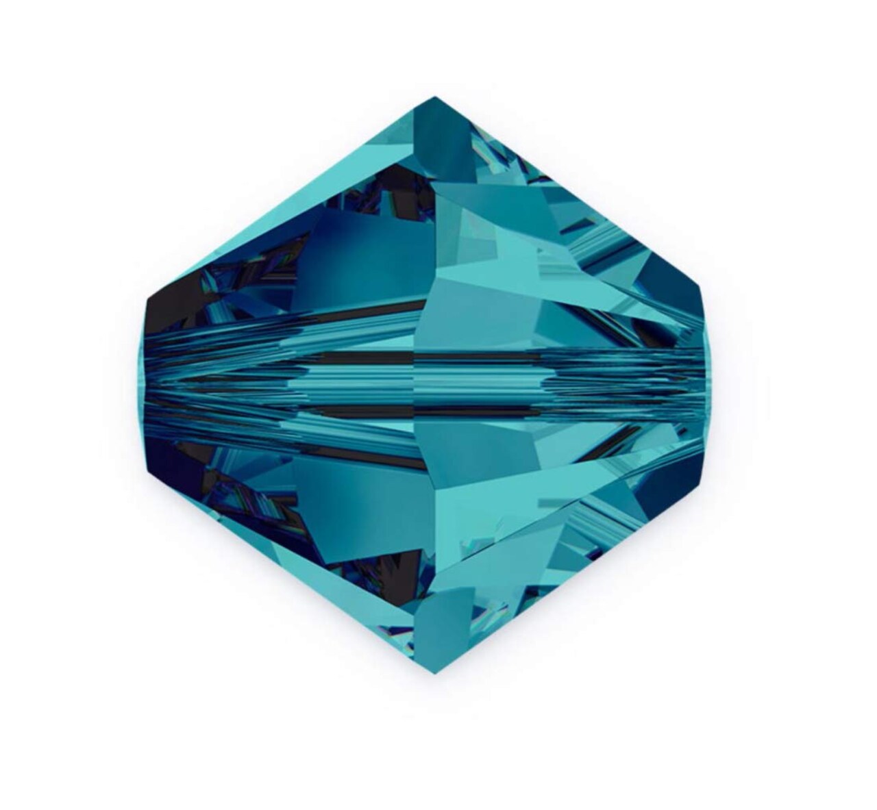 100pcs Authentic Preciosa 6mm Faceted Bicone Crystal Loose Beads Indicolite Compatible with Swarovski 5301/5328 for DIY Jewelry Making Pre-B653